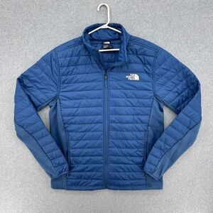 The North Face Canyonlands Hybrid Jacket Mens Medium Quilted Full Zip Blue